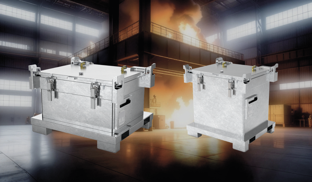 Battericontainere for oppbevaring og frakt